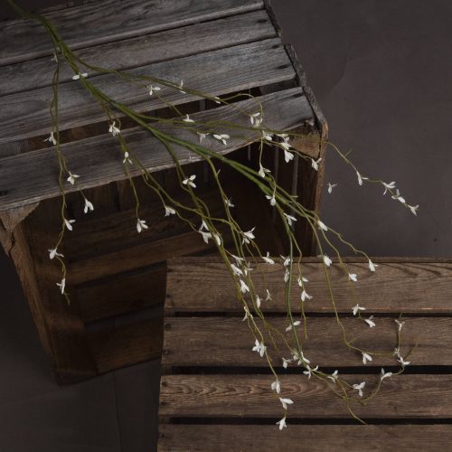 Artificial Willow Spray, White - 112cm x 15cm