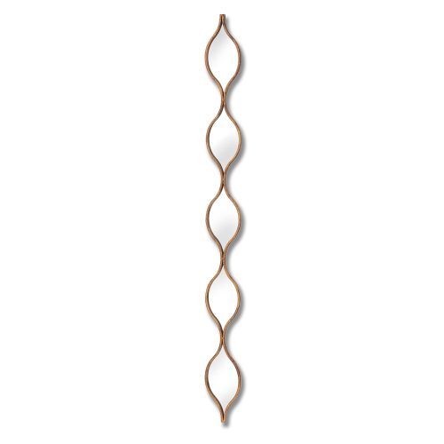Trieste Mirror, Gold Finish - 146cm x 13cm