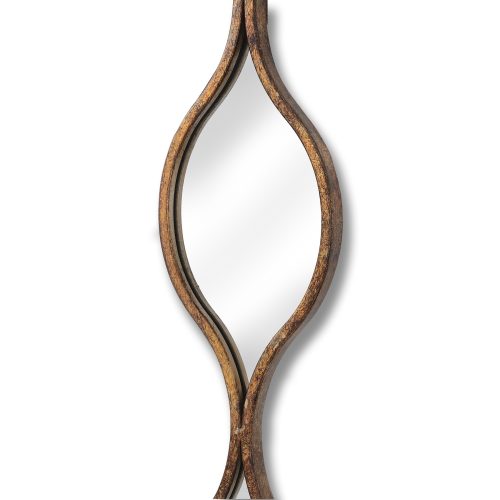 Trieste Mirror, Gold Finish - 146cm x 13cm