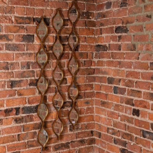 Trieste Mirror, Gold Finish - 146cm x 13cm