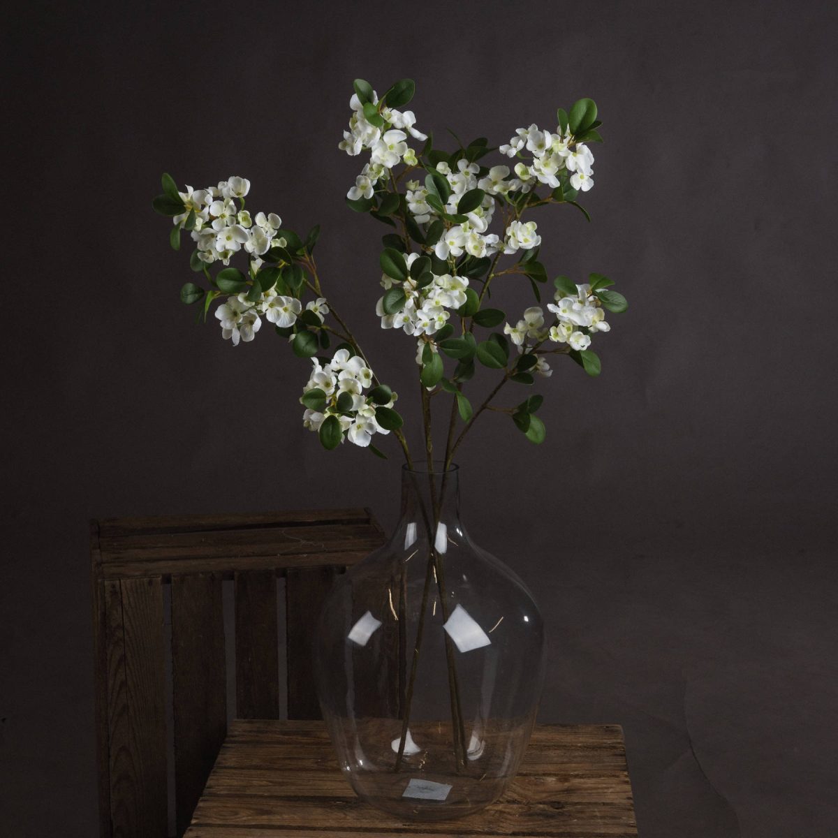 Artificial Spring Mock Orange Flower, White - 92cm x 13cm