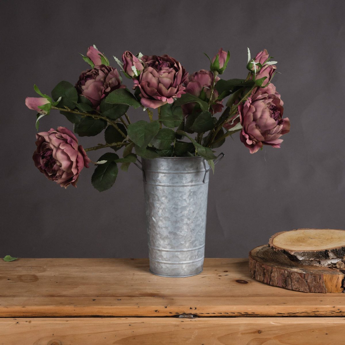 Artificial Spray Rose Peony, Dusty Pink - 50cm x 13cm