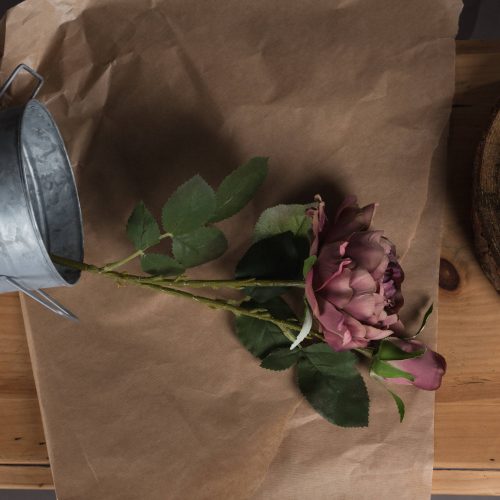 Artificial Spray Rose Peony, Dusty Pink - 50cm x 13cm