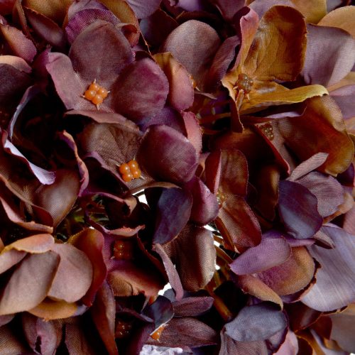 Artificial Hydrangea, Rich Coffee - 42cm x 18cm
