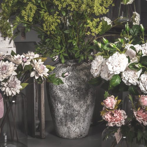 Balzan Aged Stone Vase (45cm x 28cm)