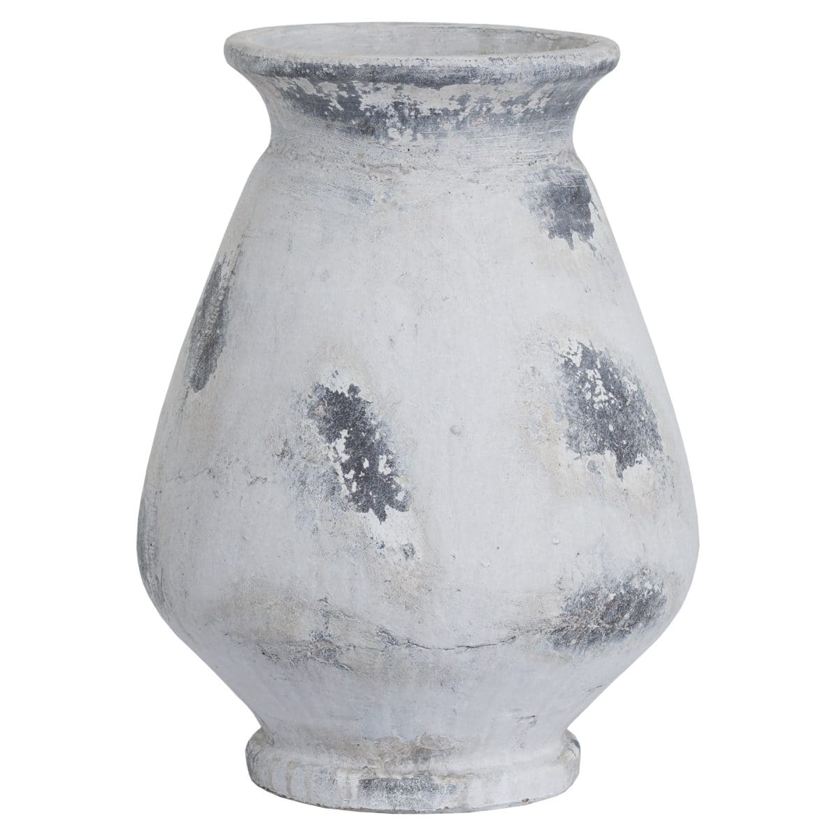 Naxos Large Antique White Vase - 43cm x 32cm