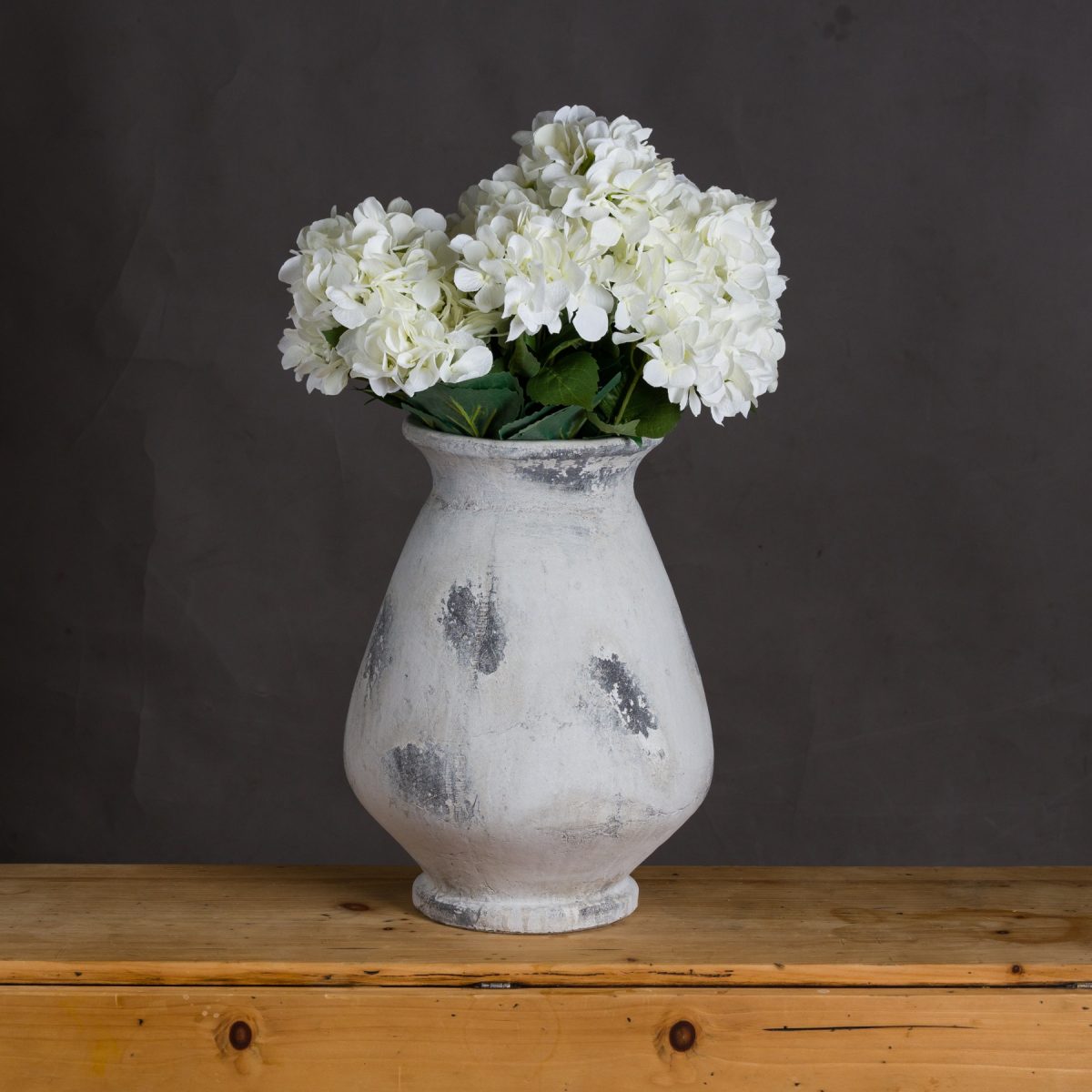 Naxos Large Antique White Vase - 43cm x 32cm