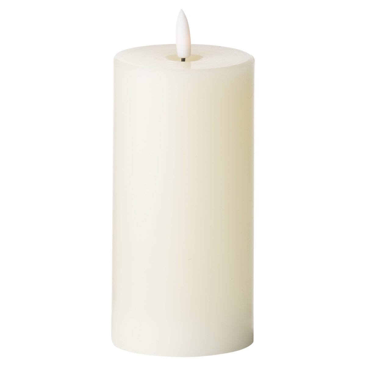 Signature Collection Natural Glow LED Candle, Cream - 15cm x 7cm