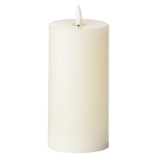 Signature Collection Natural Glow LED Candle, Cream - 15cm x 7cm