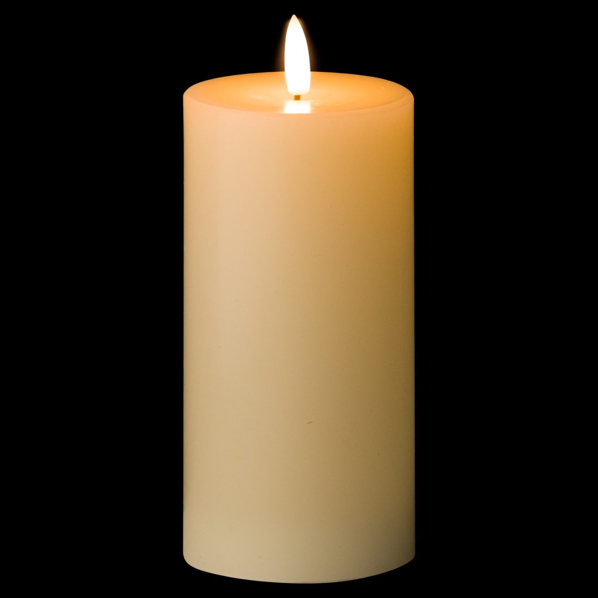 Signature Collection Natural Glow LED Candle, Cream - 15cm x 7cm