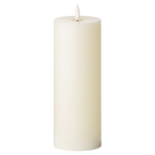 Signature Collection Natural Glow LED Candle, Cream - 20cm x 7cm
