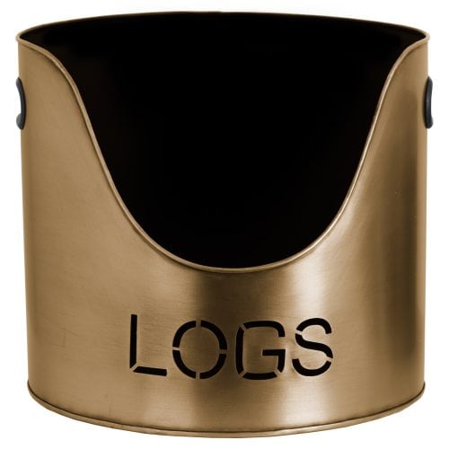 Bronze Finish Logs And Kindling Buckets & Matchstick Holder - 32cm x 0cm