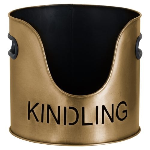 Bronze Finish Logs And Kindling Buckets & Matchstick Holder - 32cm x 0cm