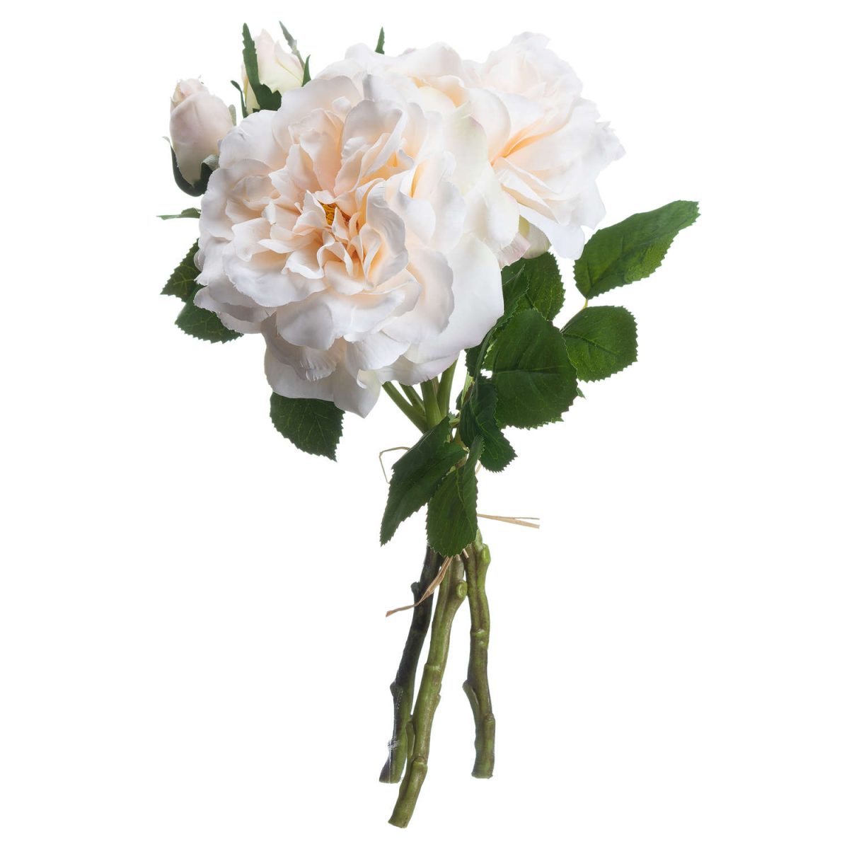 Artificial Rose Bouquet, Peachy Cream - 35cm x 25cm