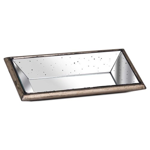 Drayton Tray, Distressed Mirror (32cm x 16cm)