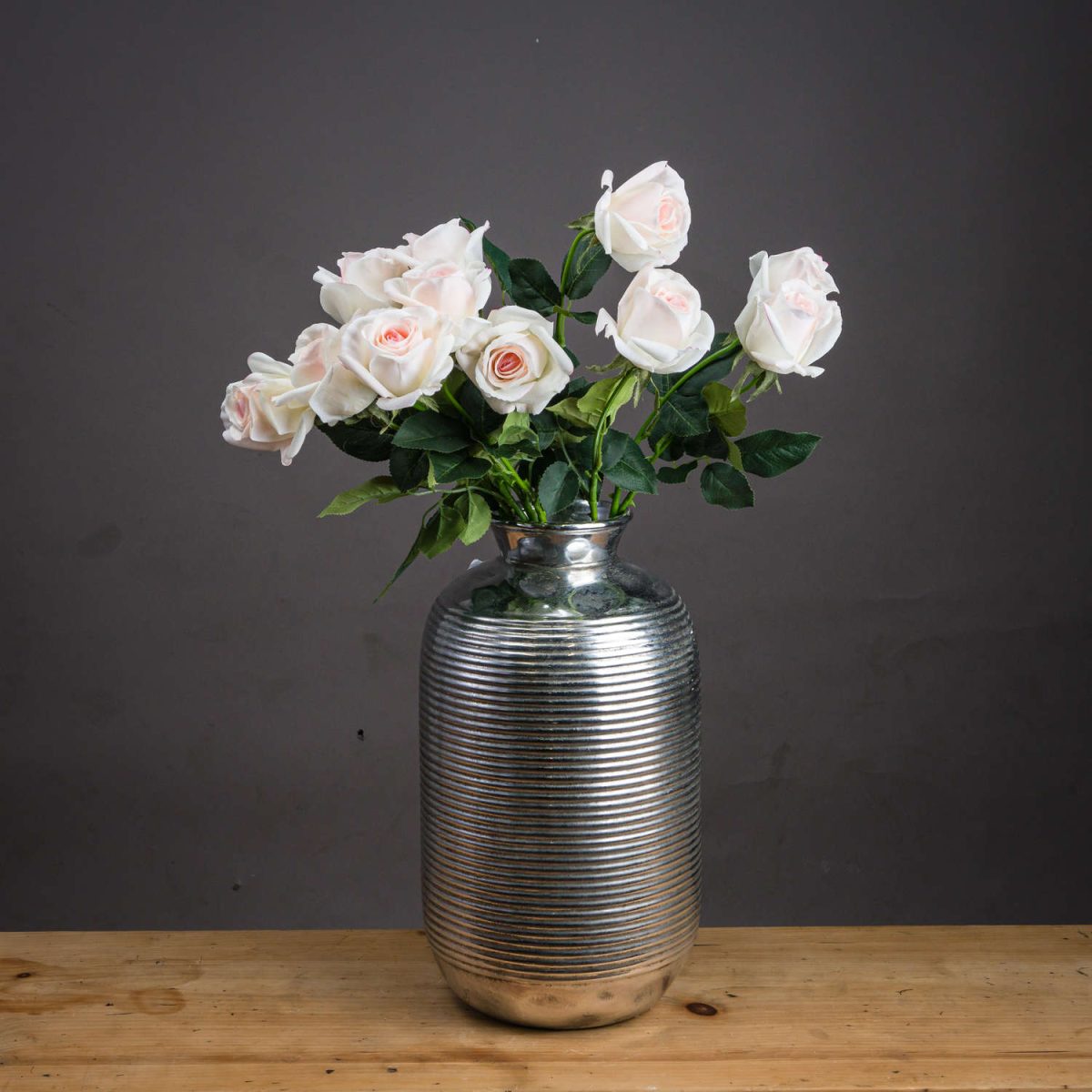 Artificial Tea Rose, Palest Pink - 65cm x 7cm