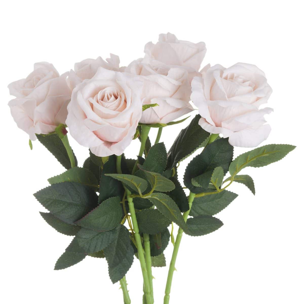 Artificial Tea Rose, Pastel Pink - 53cm x 9cm