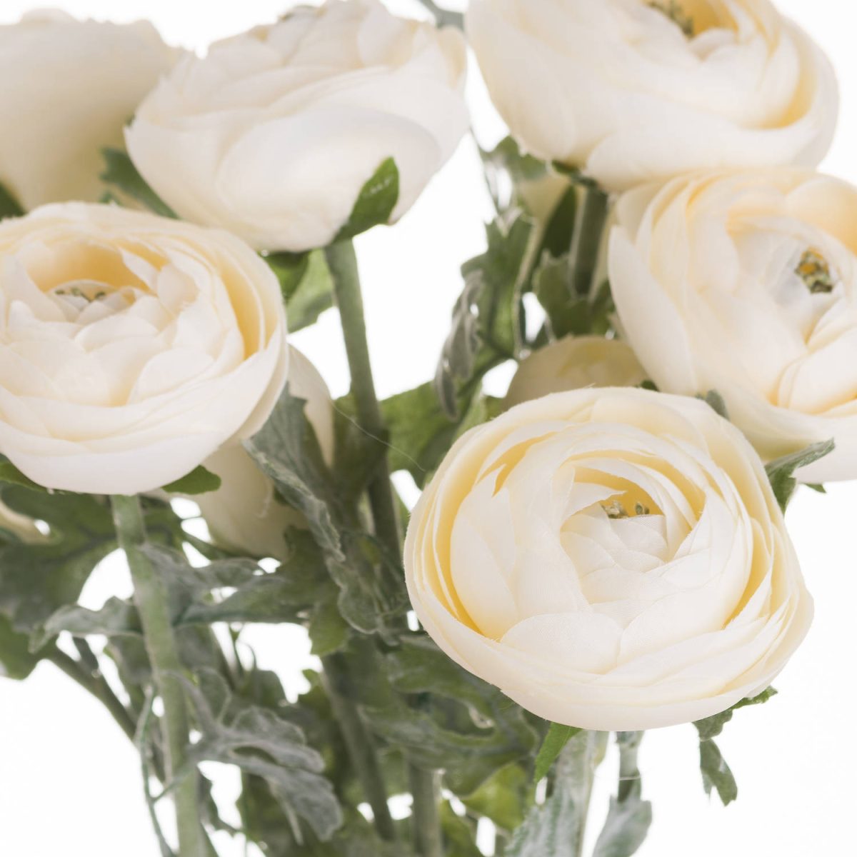 Artificial Ranunculus, Soft Cream - 58cm x 25cm