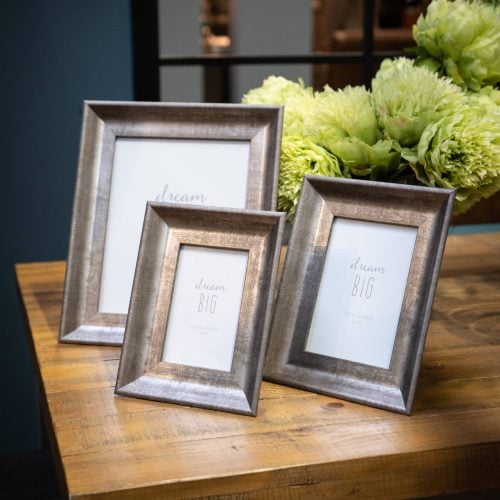 Caen Distressed Silver 8 x 10 Photo Frame (30cm x 24cm)