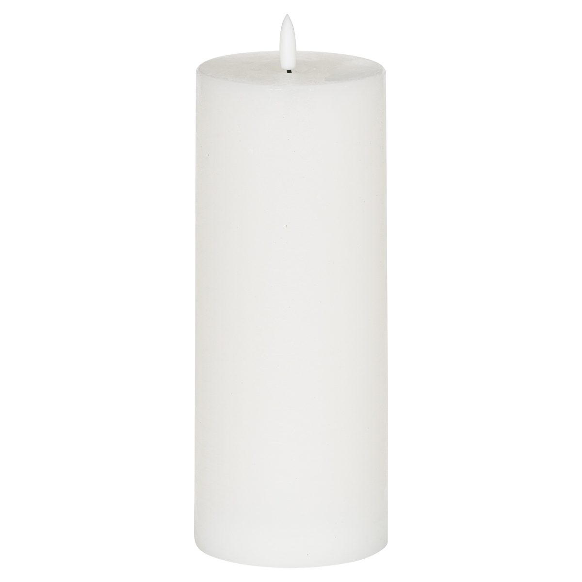 Signature Collection Natural Glow LED Candle, White - 23cm x 9cm