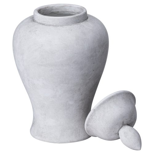 Noto Texture Ginger Jar, Stone (28cm x 13cm)