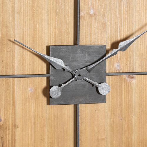Anza Square Large Wooden Wall Clock