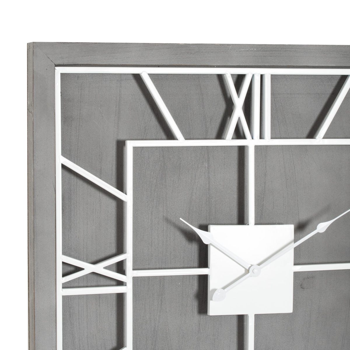 Anza Grey Square Wall Clock