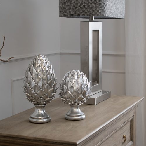 Silver Pinecone Finial - 23cm x 15cm