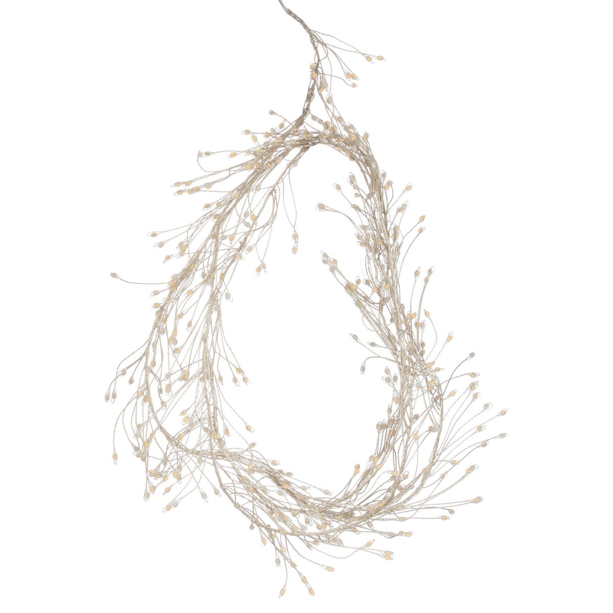 2.75m9ft Plug-In LED 8 Sequence Warm White Cluster String - 20cm x 20cm x 520cm