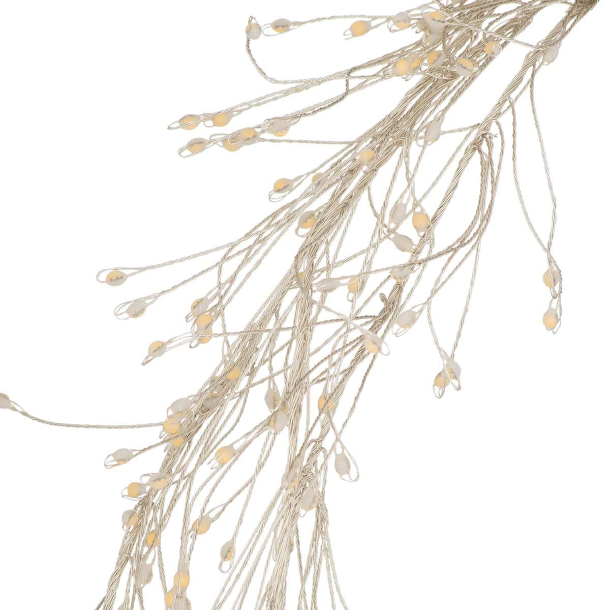 2.75m9ft Plug-In LED 8 Sequence Warm White Cluster String - 20cm x 20cm x 520cm