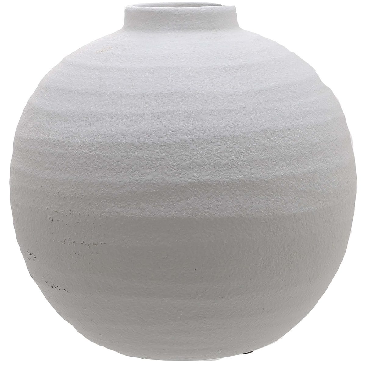 Beziers Texture Vase, White (28cm x 28cm)