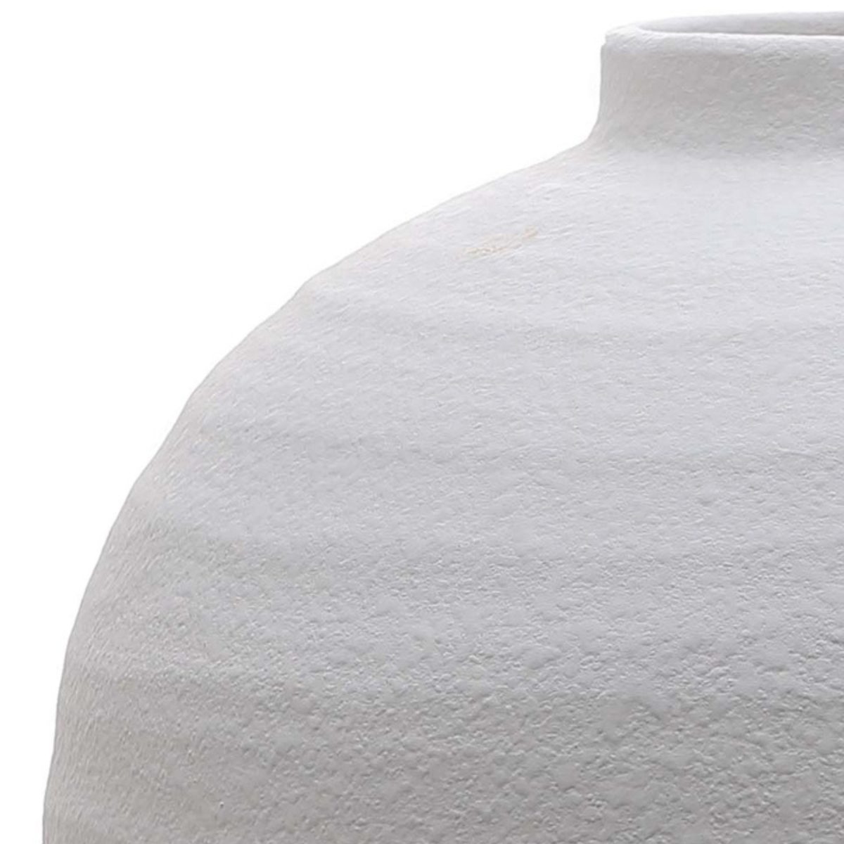 Beziers Texture Vase, White (28cm x 28cm)