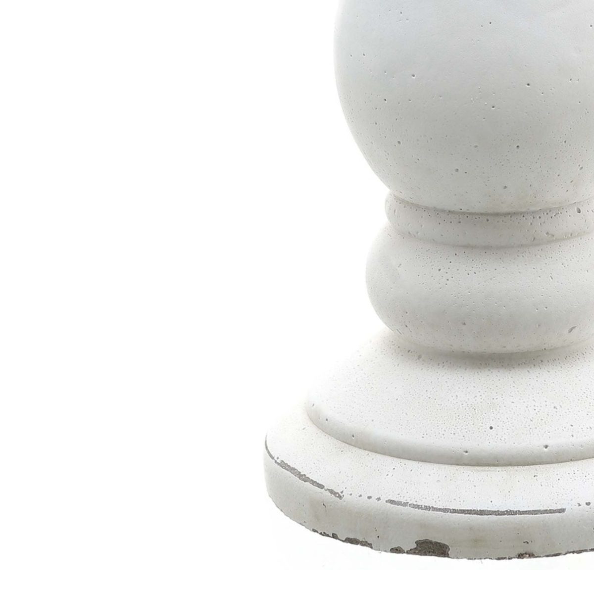 Corno White Ceramic Candle Holder, Large - 38cm x 18cm