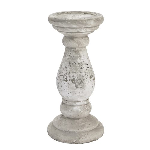 Calvo Stone Ceramic Candle Holder, Large - 38cm x 18cm
