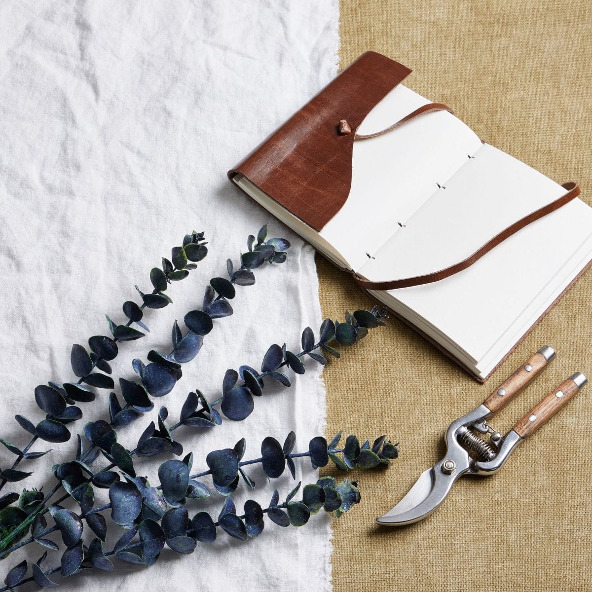 Artificial Eucalyptus Stem, Blue - 79cm x 25cm