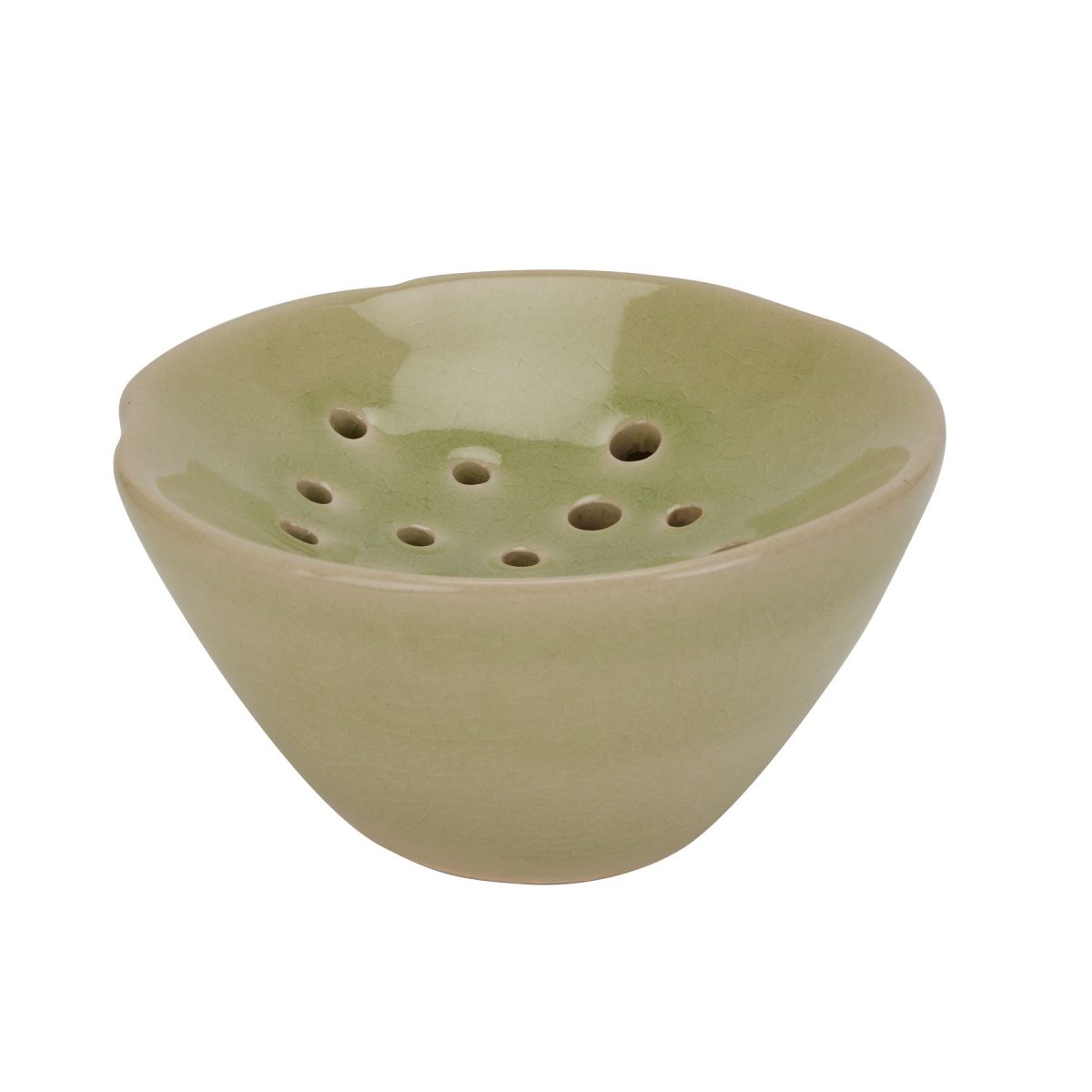 Ceramic Flower Frog, Green (8cm x 15cm)