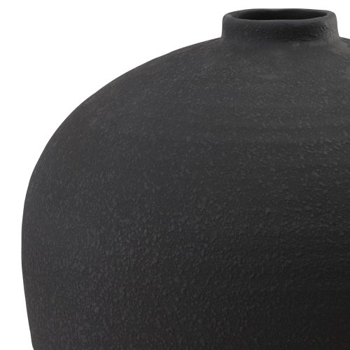 Cortona Texture Vase, Black (57cm x 40cm)