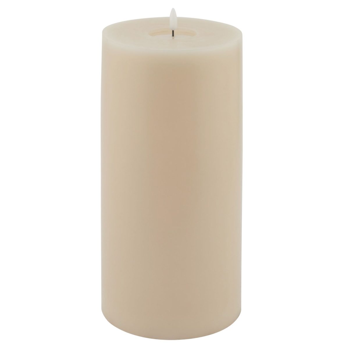 Signature Collection Melt Effect LED Wax Candle, Taupe - 30cm x 15cm