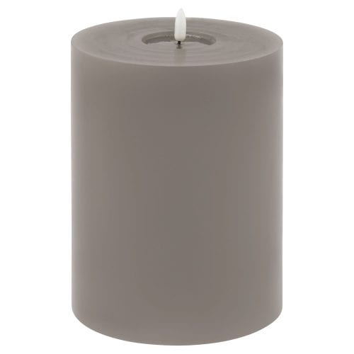 Signature Collection Melt Effect LED Wax Candle, Grey - 20cm x 15cm