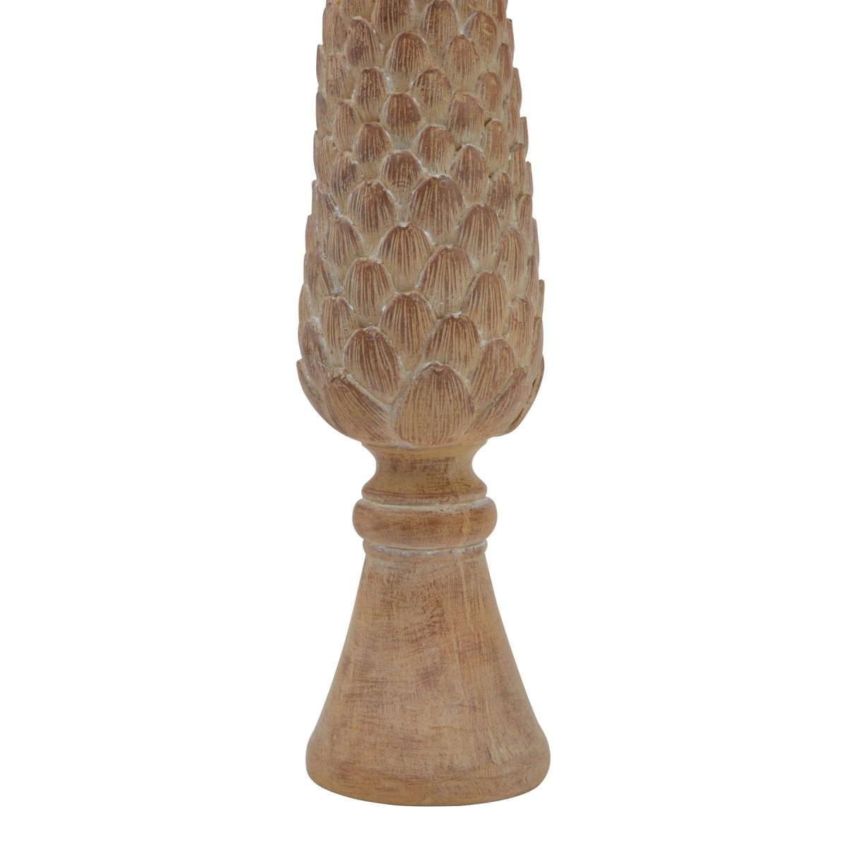 Large Pinecone Sculpture On Base - 8cm x 8cm x 36cm