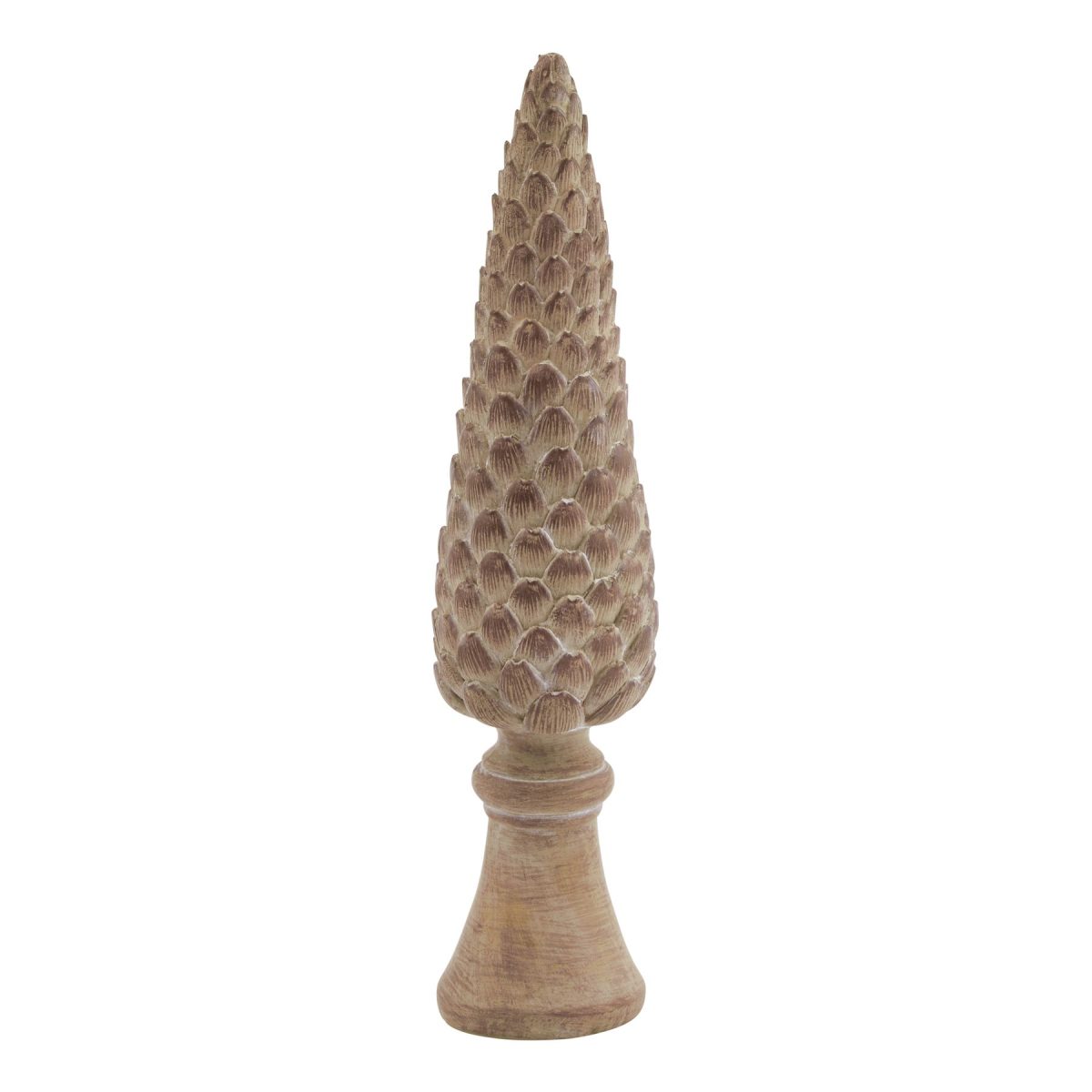Medium Pinecone Sculpture On Base - 6cm x 6cm x 26cm