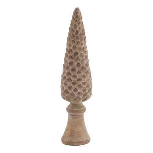 Medium Pinecone Sculpture On Base - 6cm x 6cm x 26cm