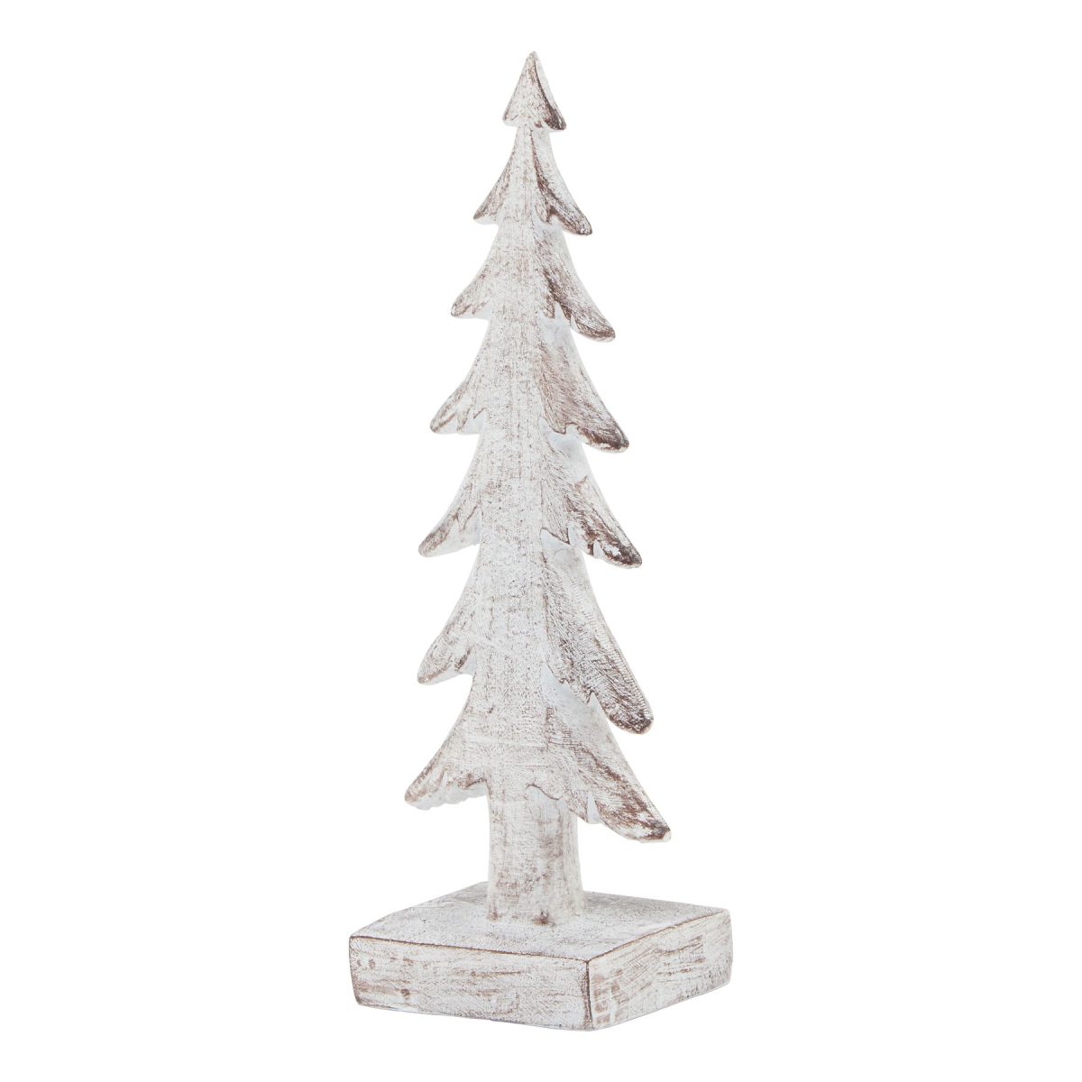 Small Snowy Forest Tree Sculpture - 5cm x 6cm x 17cm