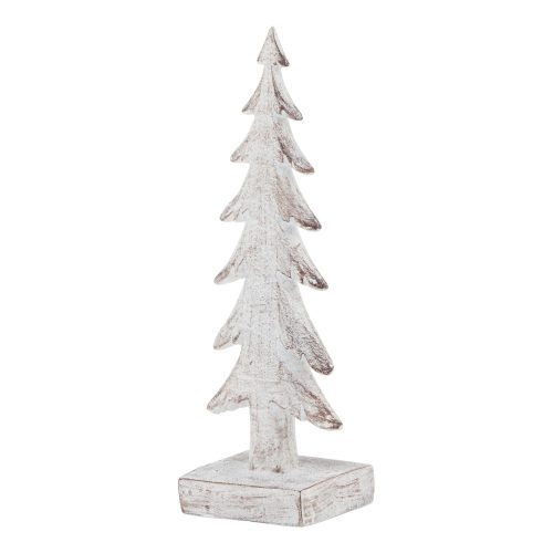Small Snowy Forest Tree Sculpture - 5cm x 6cm x 17cm