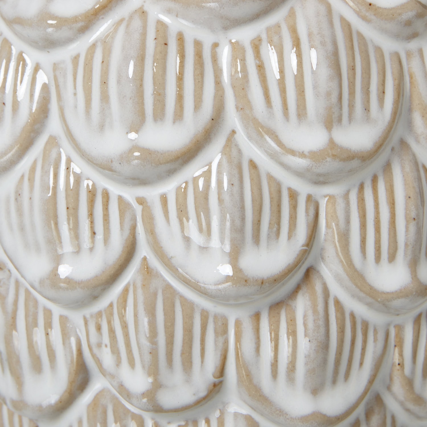 Large Ceramic Pine Cone Trinket Dish With Lid - 13cm x 13cm x 16cm