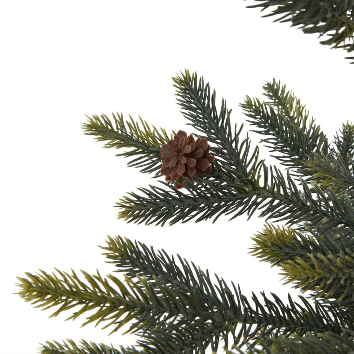 Medium Spruce Tree With Wicker Basket - 30cm x 30cm x 61cm