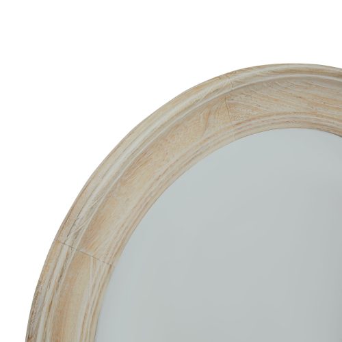 Eton Large Wall Mirror, Washed Wood - 90cm x 90cm