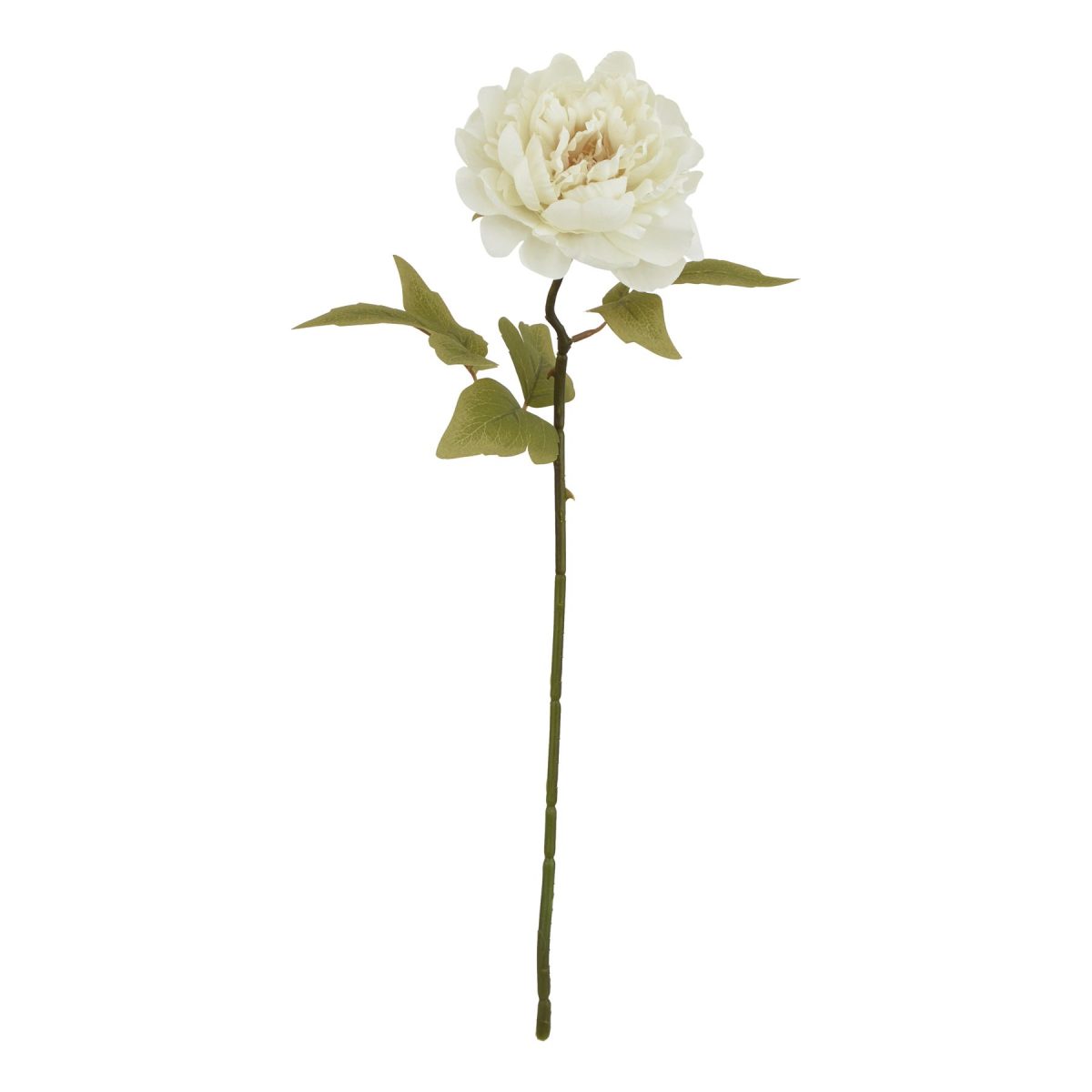 Ava's Garden Collection Artificial Peony, White - 52cm