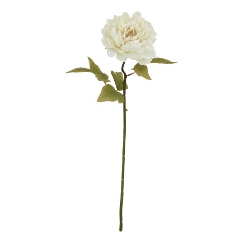 Ava's Garden Collection Artificial Peony, White - 52cm