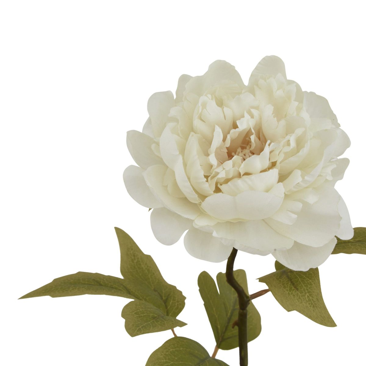 Ava's Garden Collection Artificial Peony, White - 52cm